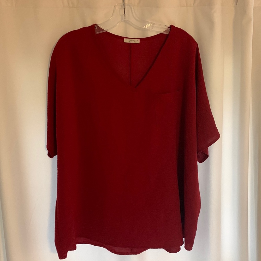 Jodifl maroon/red blouse size small